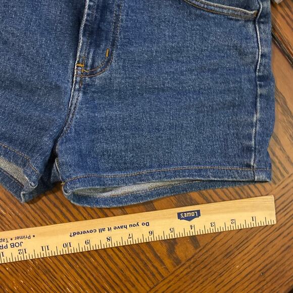 Vintage BONGO Zip Up Marilyn Jean Shorts Dark Stone Wash Size 7 Y2K 90s Denim - Picture 14 of 14